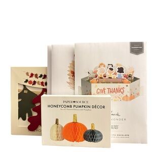 Paper Source Holiday Décor Set - Red, Orange, Black